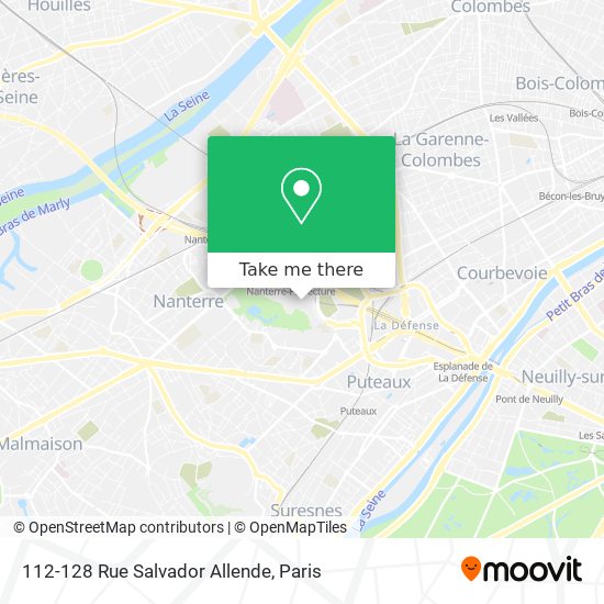 Mapa 112-128 Rue Salvador Allende