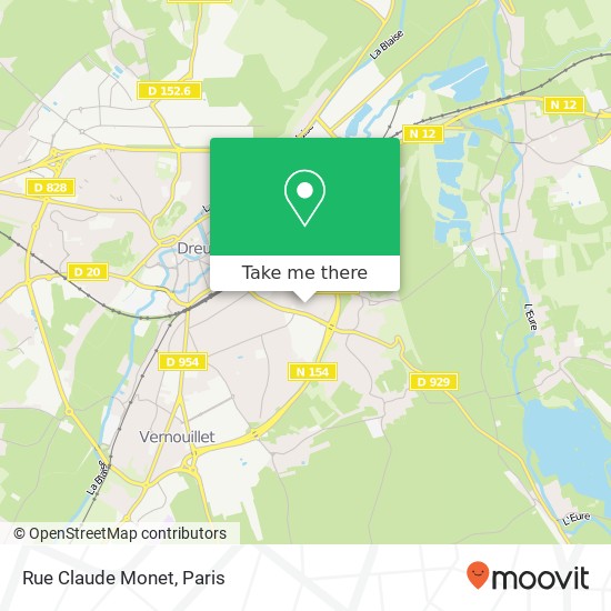 Rue Claude Monet map