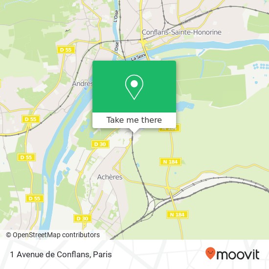 1 Avenue de Conflans map