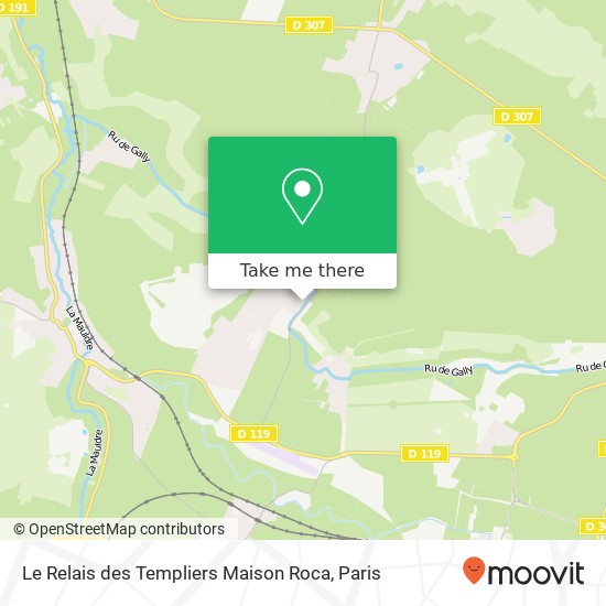 Le Relais des Templiers Maison Roca map