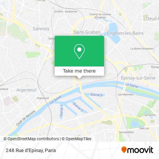 Mapa 248 Rue d'Epinay