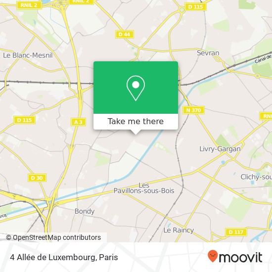 4 Allée de Luxembourg map