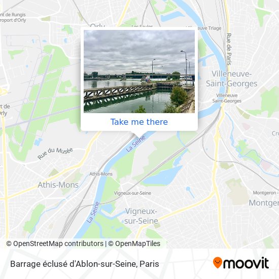 Mapa Barrage éclusé d'Ablon-sur-Seine