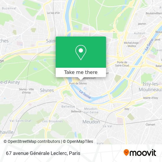 67 avenue Générale Leclerc map