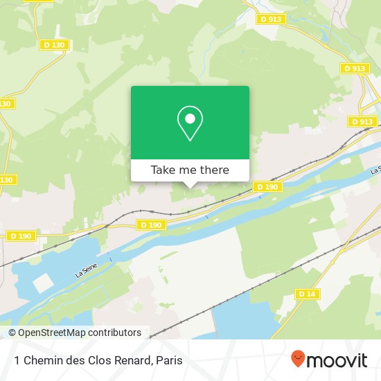 Mapa 1 Chemin des Clos Renard