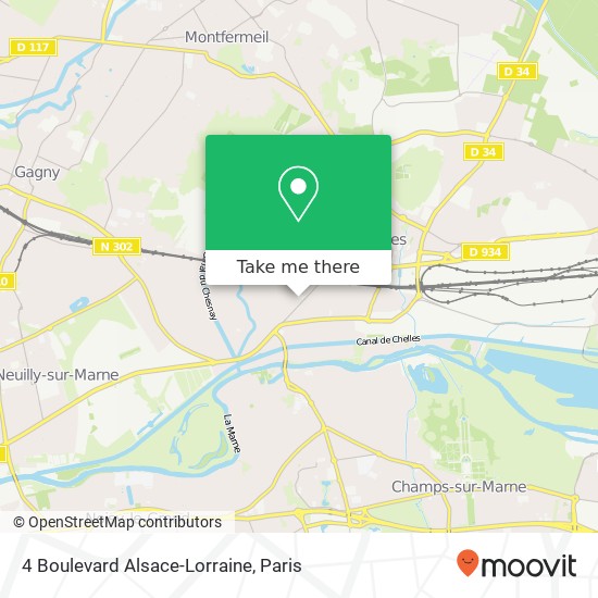 Mapa 4 Boulevard Alsace-Lorraine