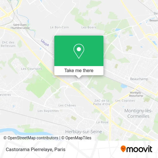 Castorama Pierrelaye map