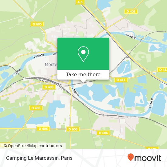 Camping Le Marcassin map