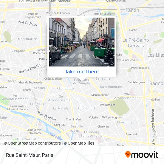 Mapa Rue Saint-Maur