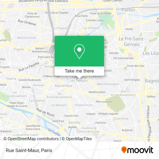 Rue Saint-Maur map