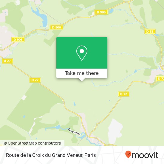 Mapa Route de la Croix du Grand Veneur