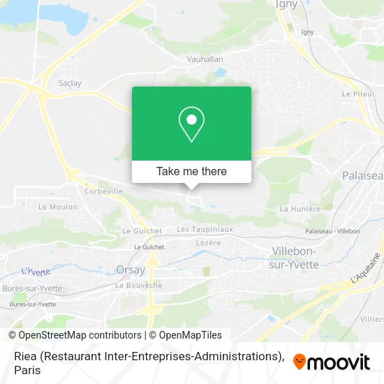 Riea (Restaurant Inter-Entreprises-Administrations) map