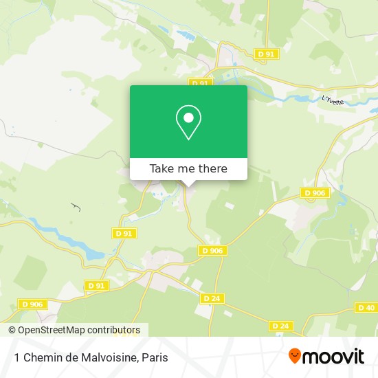 1 Chemin de Malvoisine map