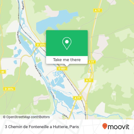 3 Chemin de Fonteneille a Hutterie map