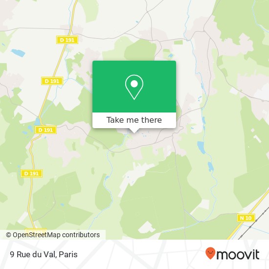 Mapa 9 Rue du Val