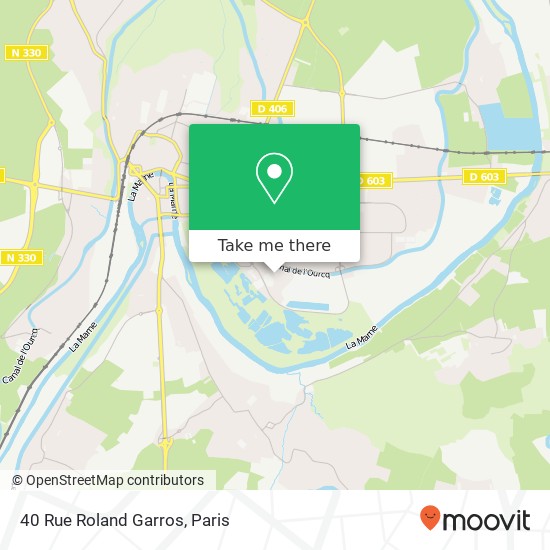 40 Rue Roland Garros map