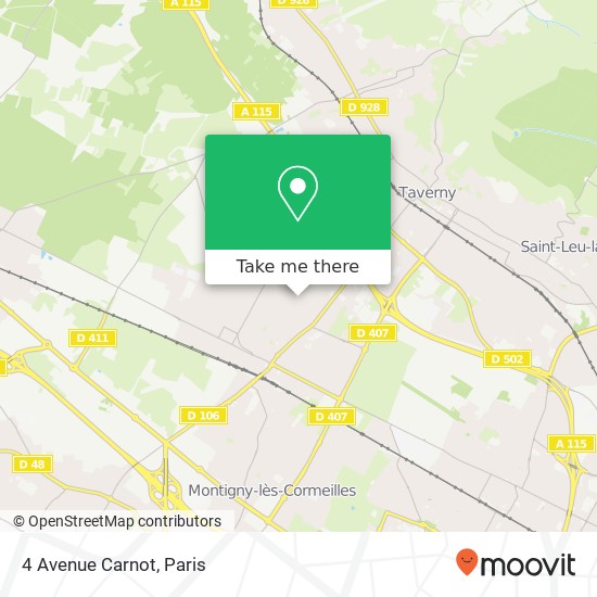 Mapa 4 Avenue Carnot