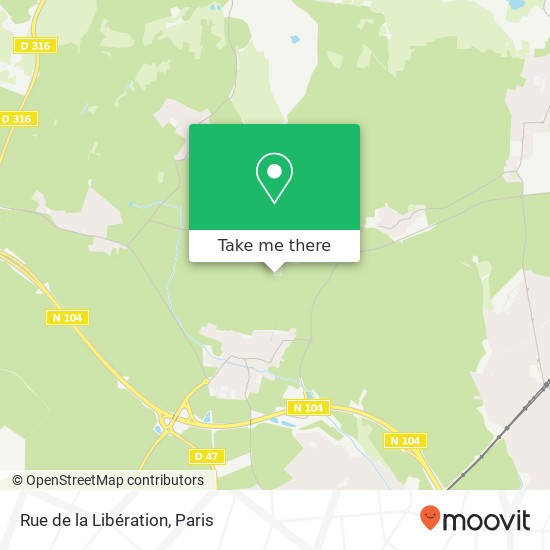 Mapa Rue de la Libération