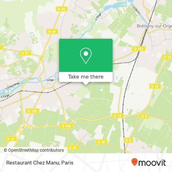Restaurant Chez Manu map