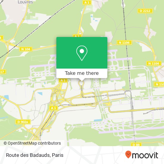 Route des Badauds map