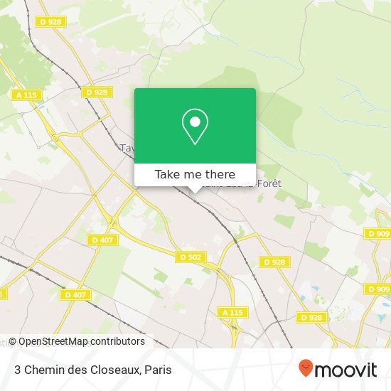 3 Chemin des Closeaux map