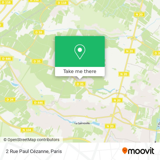 Mapa 2 Rue Paul Cézanne