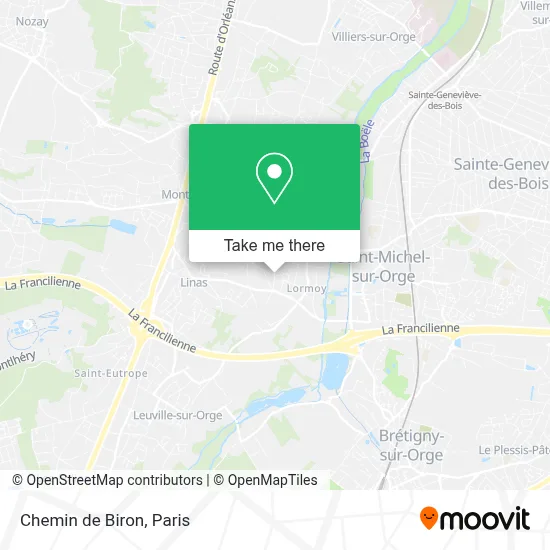 Chemin de Biron map