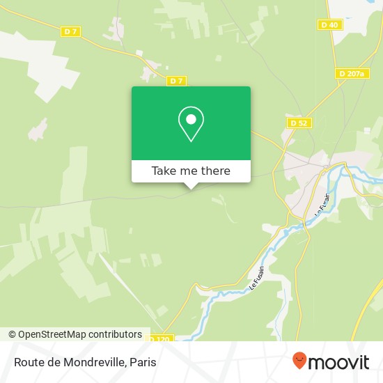 Route de Mondreville map