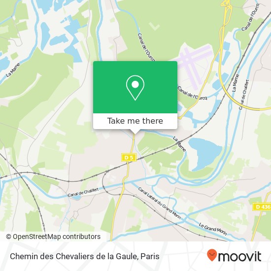Chemin des Chevaliers de la Gaule map
