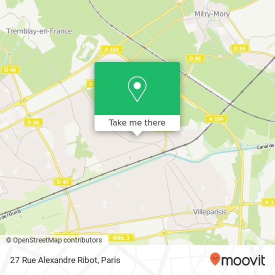 Mapa 27 Rue Alexandre Ribot