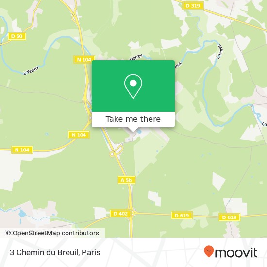 Mapa 3 Chemin du Breuil