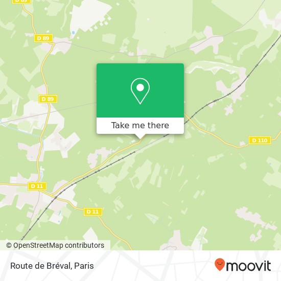 Mapa Route de Bréval