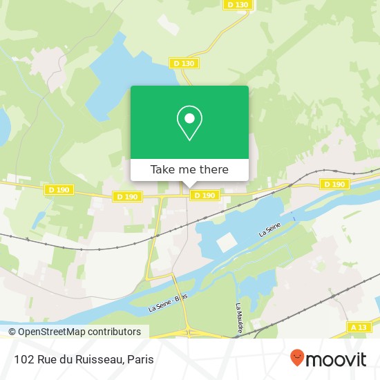 Mapa 102 Rue du Ruisseau