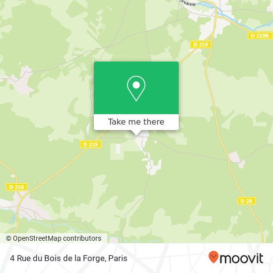 Mapa 4 Rue du Bois de la Forge