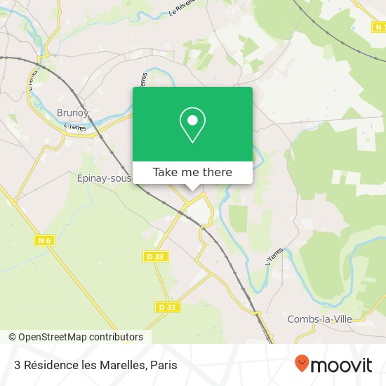 3 Résidence les Marelles map