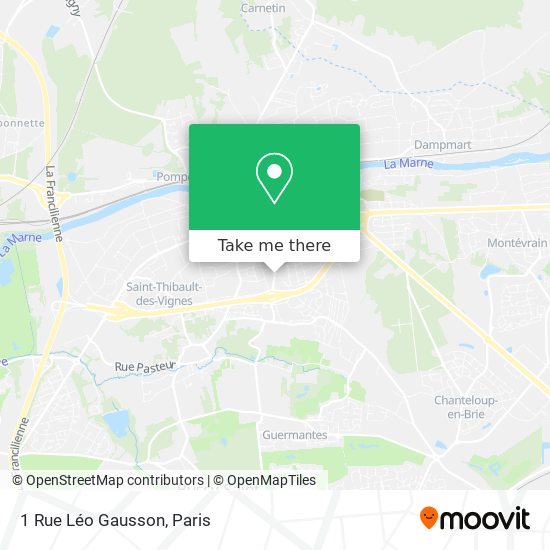 Mapa 1 Rue Léo Gausson