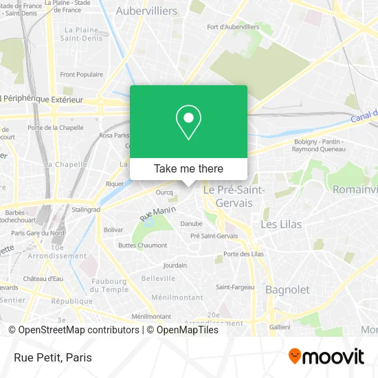 Rue Petit map