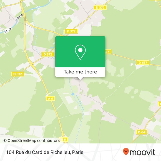 Mapa 104 Rue du Card de Richelieu