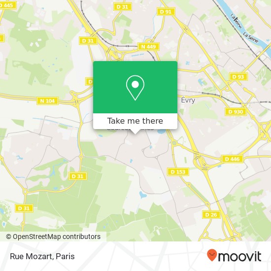 Rue Mozart map