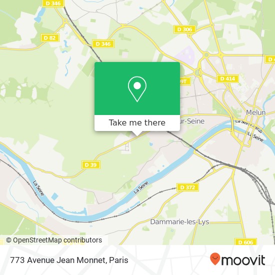 Mapa 773 Avenue Jean Monnet