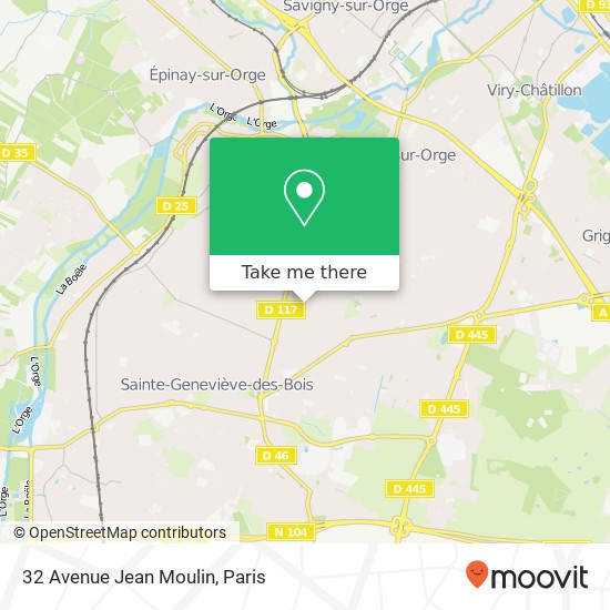 32 Avenue Jean Moulin map