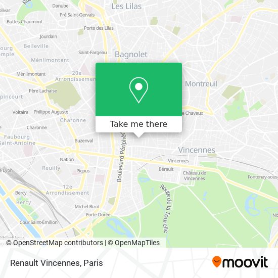 Renault Vincennes map