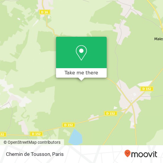 Chemin de Tousson map