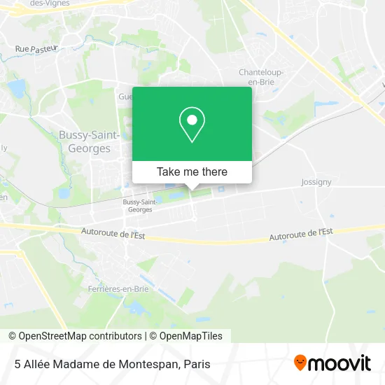 5 Allée Madame de Montespan map