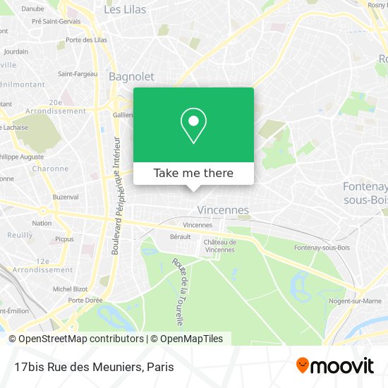 17bis Rue des Meuniers map
