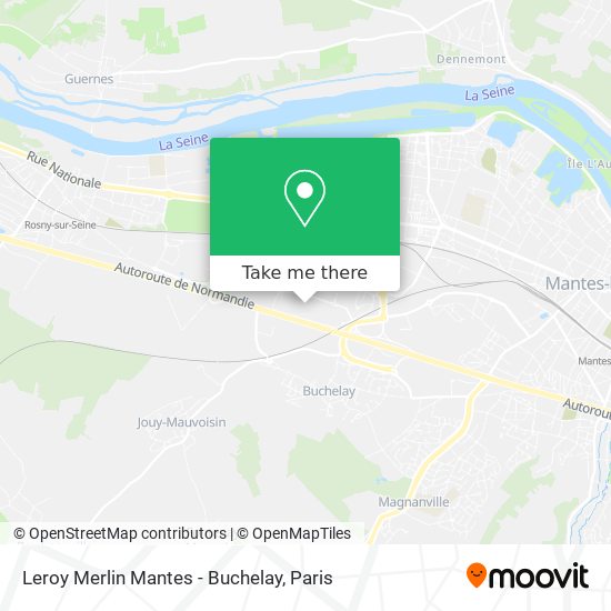 Mapa Leroy Merlin Mantes - Buchelay