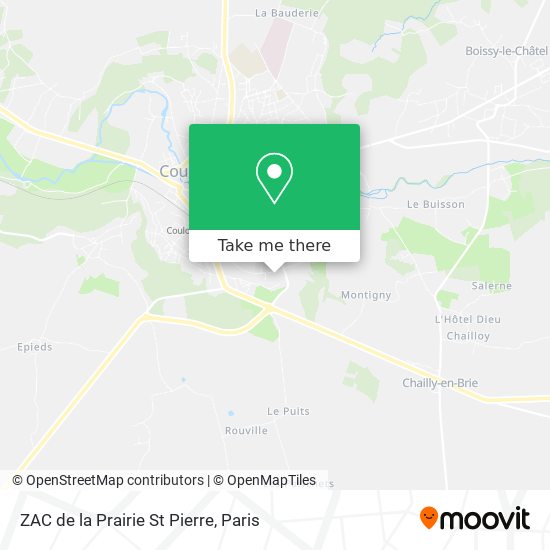 ZAC de la Prairie St Pierre map