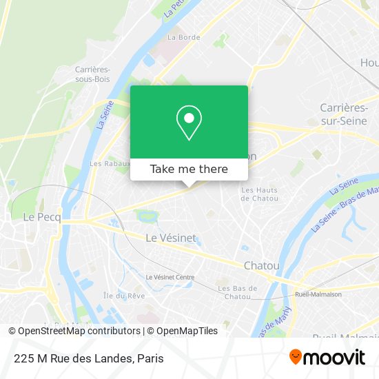 225 M Rue des Landes map