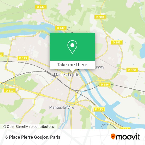 Mapa 6 Place Pierre Goujon
