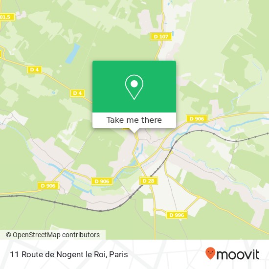 11 Route de Nogent le Roi map